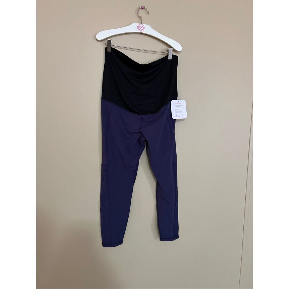 Isabel Maternity By Ingrid & Isabel Blue Active Leggings Woman’s Size Large New